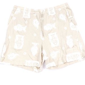 90s Streetwear Mens Medium All Over Print Shorts